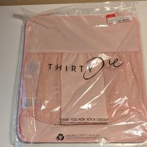 Thirty One Utility Tote Organizer Cotton Candy Pink NEW Car Travel